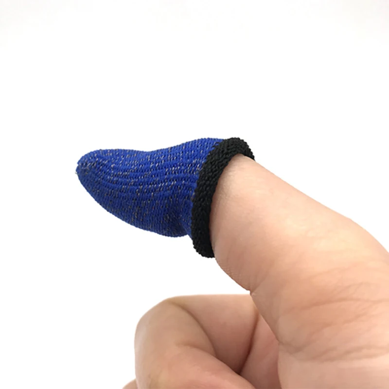 Blue Finger Cots Ultra thin Sweat Protection Finger Cots Breathable