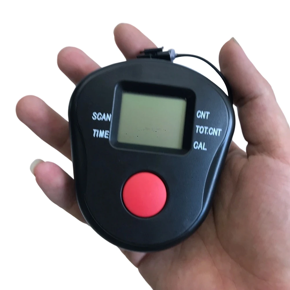 מסך LCD לאופני תרגול עשוי מפלסטיק ABS לספירת פעמים/מהירות/מרחק/מוניטור קלוריות לציוד כושר של צעדים