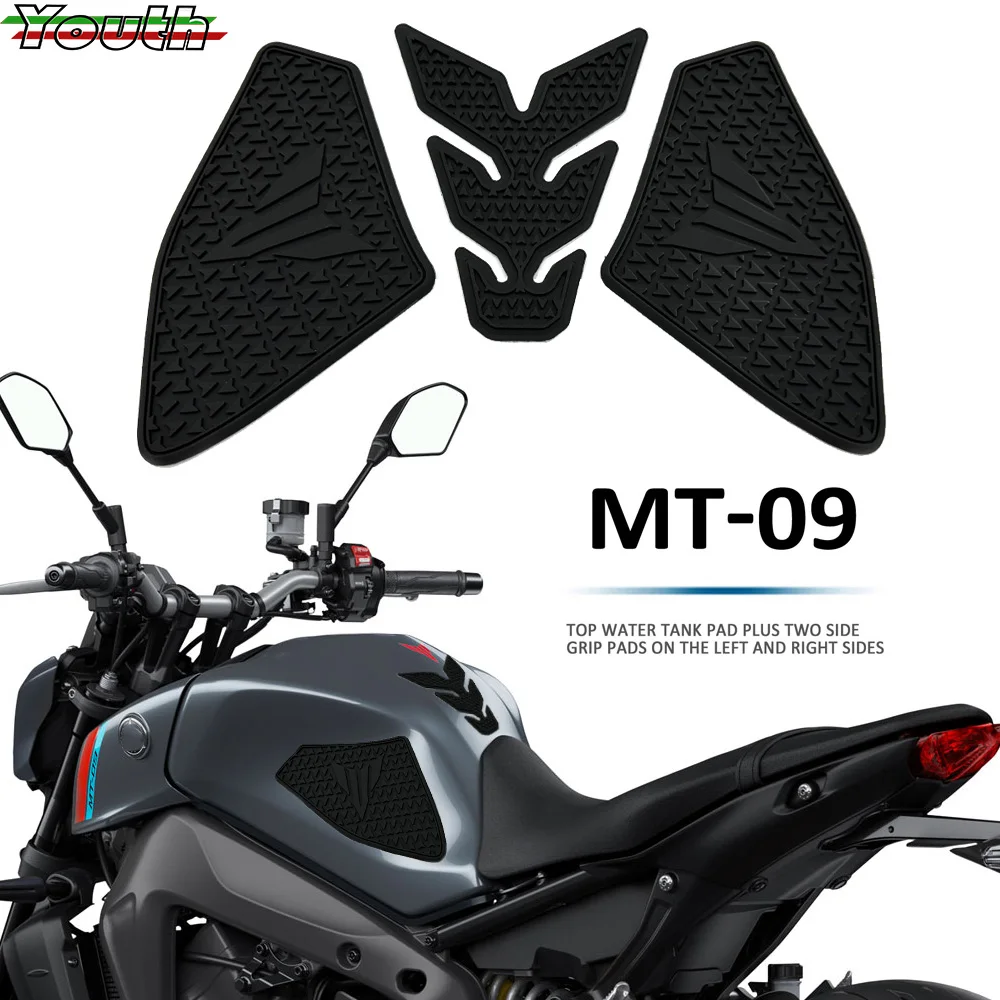 Motorcycle Tank Pads For CBR600RR 2022-2024 – Anti-Slip Knee Grip Protectors (3-Piece Set)