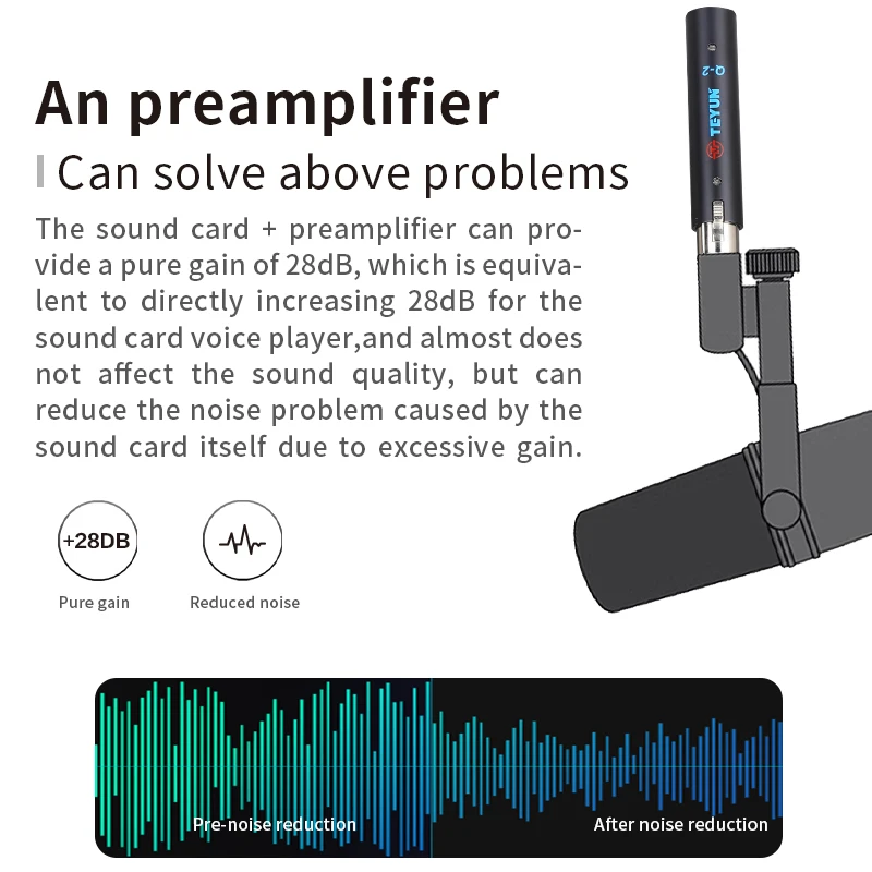Professional Dynamic Microphone Preamplifier for Studio