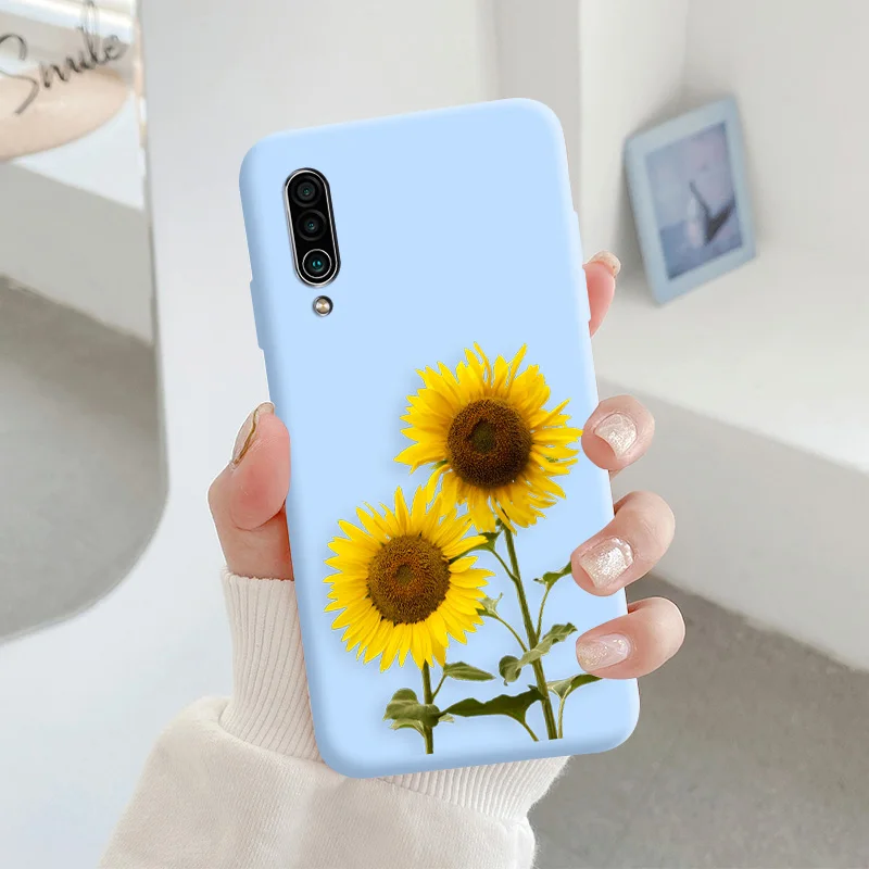 For Meizu 16xs Protective Shell Silicone Soft Shell Phone Case Candy Color Case Fashion Silicone Color Chrysanthemum cases for meizu Cases For Meizu