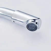 ก๊อกน้ำอ่างล้างหน้าแบบโครเมียม ก๊อกผสมอเนกประสงค์สำหรับห้องน้ำ ก๊อกน้ำอ่างล้างหน้าแบบผสมน้ำร้อนน้ำเย็น ก๊อกน้ำแบบมือจับเดี่ยวติดตั้งบนเคาน์เตอร์ 6