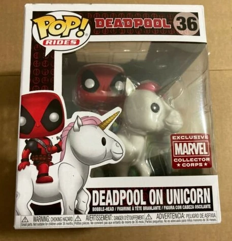 Funko Pop Rides Deadpool On Unicorn #36 Pvc Action Figure Toys Funko Pop  Collectible Vinyl Dolls Gifts For Children Brinquedos - Action Figures -  AliExpress