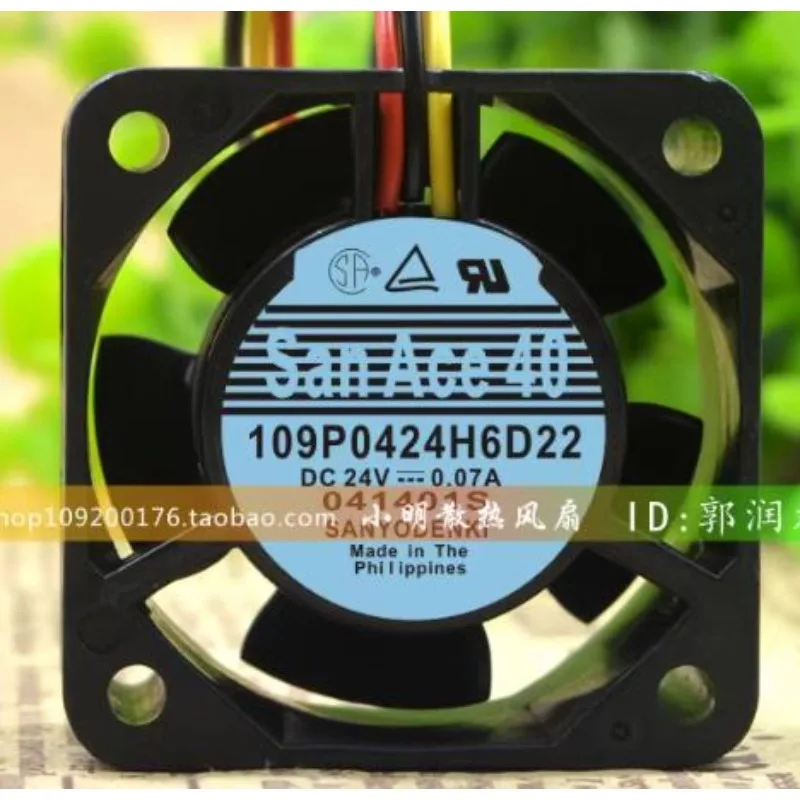 

Кулер для процессора Sanyo 109P0424H6D22 4020 DC24V 0.07A 4 см, преобразователь частоты, вентилятор охлаждения 40*40*20 мм
