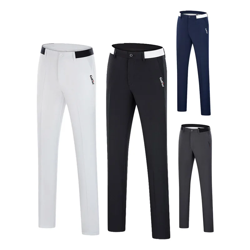 

Golfist Men Patchwork Anti-sweat Golf Pants Male Casual Quick-dry Golf Trousers Leisure Training Sweatpant with Pockets