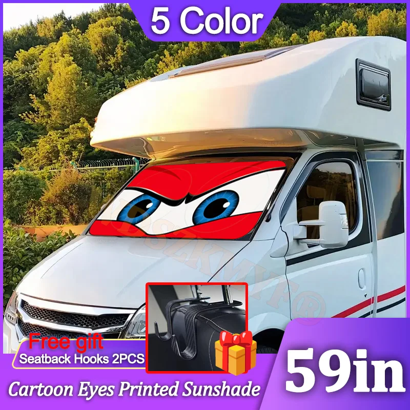 Gift 150cm Cartoon Big Eyes Car Sunshade Car Windshield Automotive ...