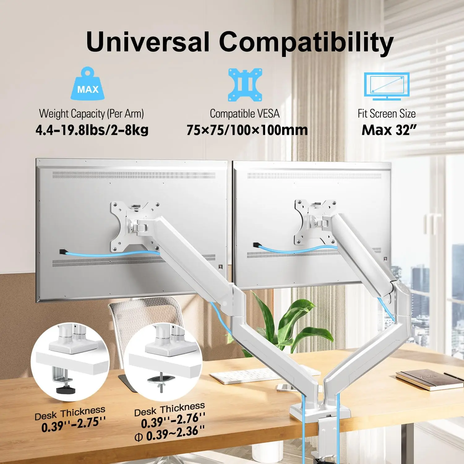 Monitor Bracket Stand for 2 Screen 13