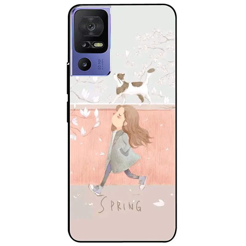 Black Tiger Lion Soft Silicone Protective Case - TPU Bumper Cover