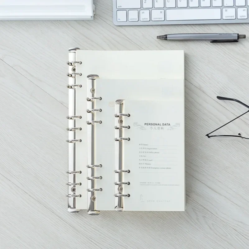 A6/A5/B5 Stationery Accessory DIY Notepad Metal Binder Clip Loose-leaf File Folder Notebook Binding Hoops Ring Binde Accessories photocard binder,notebook binding ring
