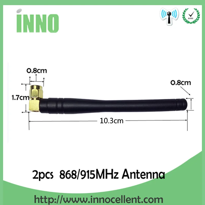 2pcs 868MHz 915MHz antenna 3dbi SMA Male Connector GSM 868 MHz 915 MHz antena LoRa antenna Lorawan antenne for watermeter Emeter
