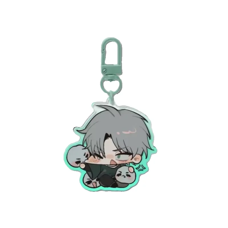 Alien Stage Anime Keychain Women Ivan Till Acrylic Key Chain Toy Man Kawaii Key Ring Bag Pendant Ornament Manga Good Friend Gift