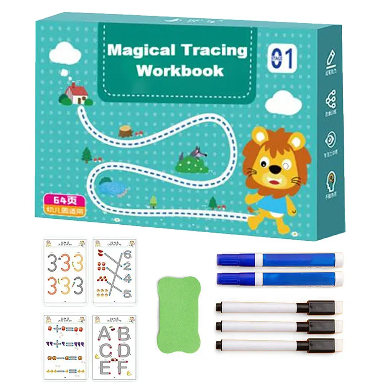 tra-ando-m-gico-workbook-set-reutiliz-vel-caligrafia-copybook-desenho
