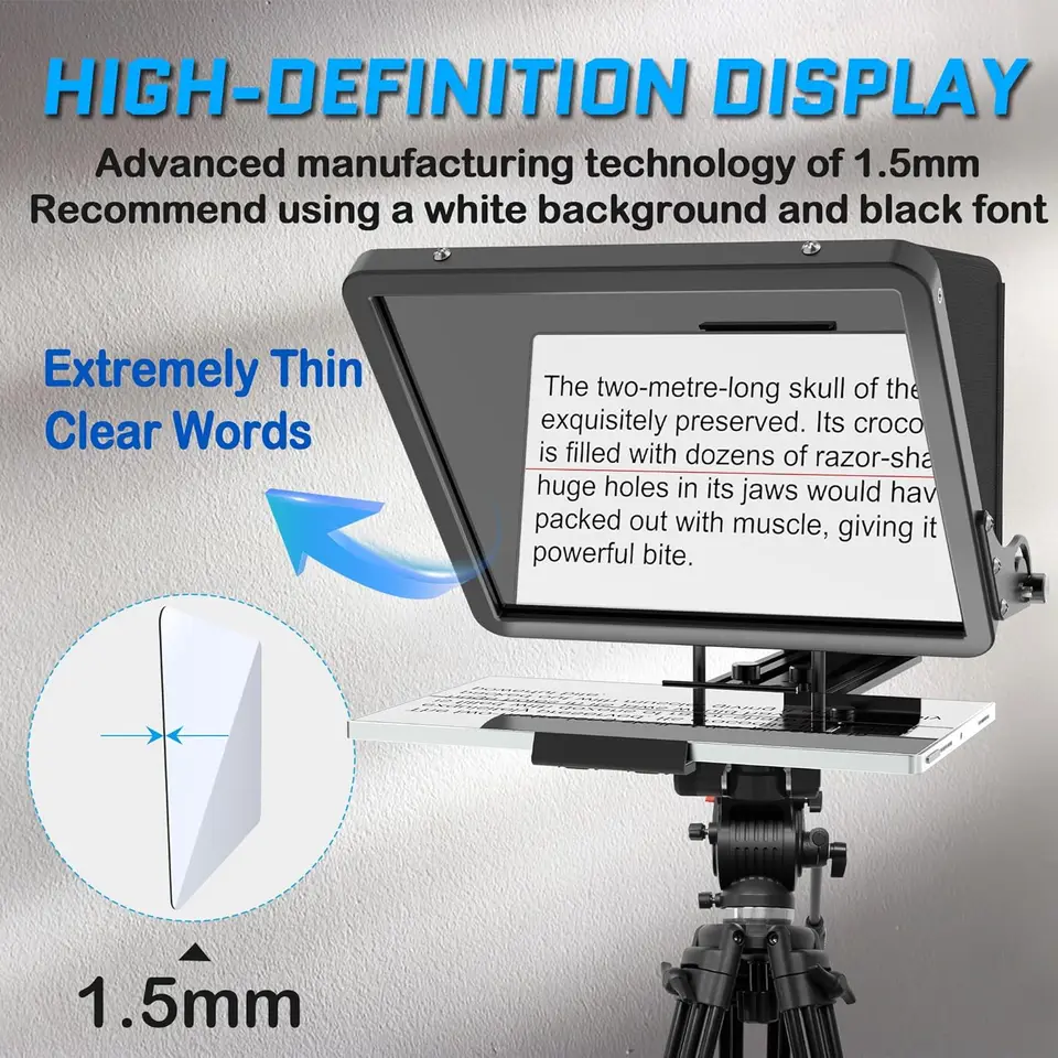 CANALHOUT16 ユニバーサル調整可能テレプロンプター ビデオカメラ/DSLR撮影