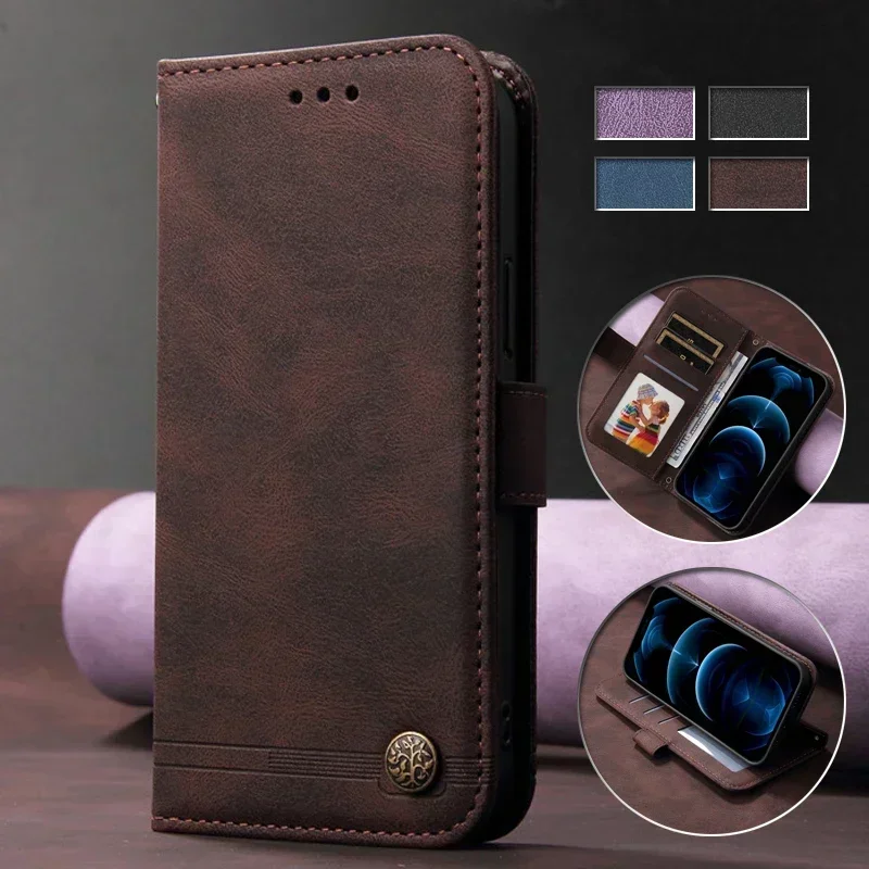 Premium Lanyard Wallet Phone Case with Magnetic Flip Stand - Leather Cover