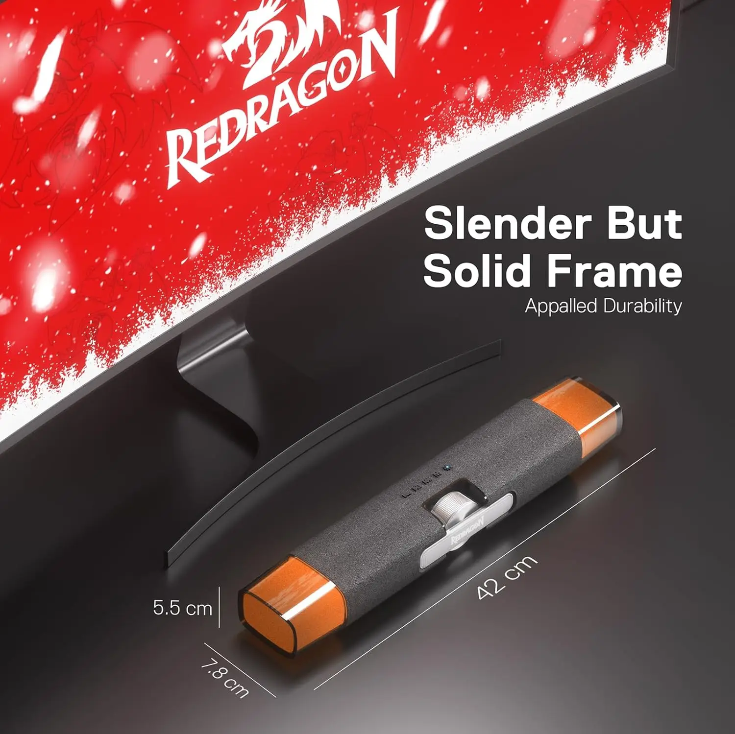 Redragon GS512 Wireless RGB Desktop 2.0 PC Computer RGB Backlight Stereo Soundbar w/BT 5.0/USB Mode Speakers,Black
