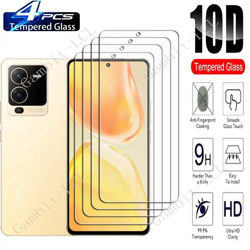 

4PCS For Vivo S15e 6.44" Screen Protective Tempered Glass On VivoS15e V2190A VIVOV2190A Protection Cover Film