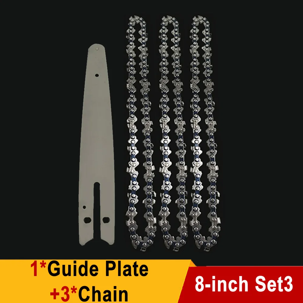 Portable 8-Inch Mini Chainsaw Chain with 45 Knots and 22 Blades for Precision Pruning and Logging