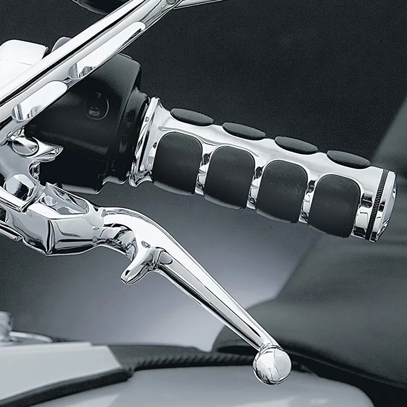 

25mm Chrome Handle Bar Hand Grips for Harley Touring Street Electra Road Glide Motorcycle Handlebar Hand Grips