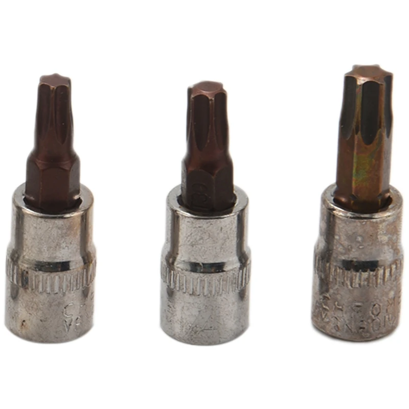 Torx Ʈ  Ʈ, 1/4 ġ  ̺ , T8 T10 T15 T20 T25 T27 T30 T40 S2 ƿ, 8  