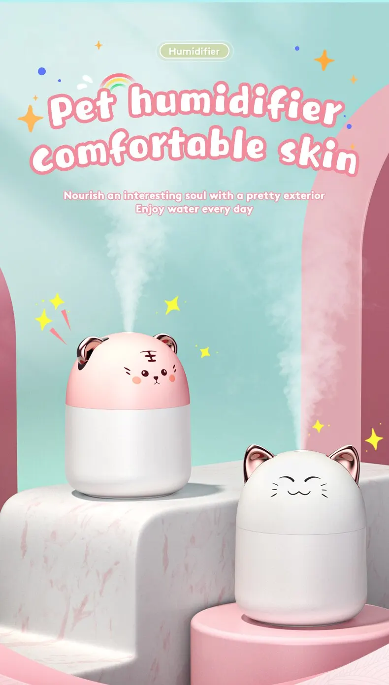 Small Humidifier Home Bedroom Office Desktop Air Humidifier Atomization Car Aromatherapy Essential Oil Hydration Spray air humidifier