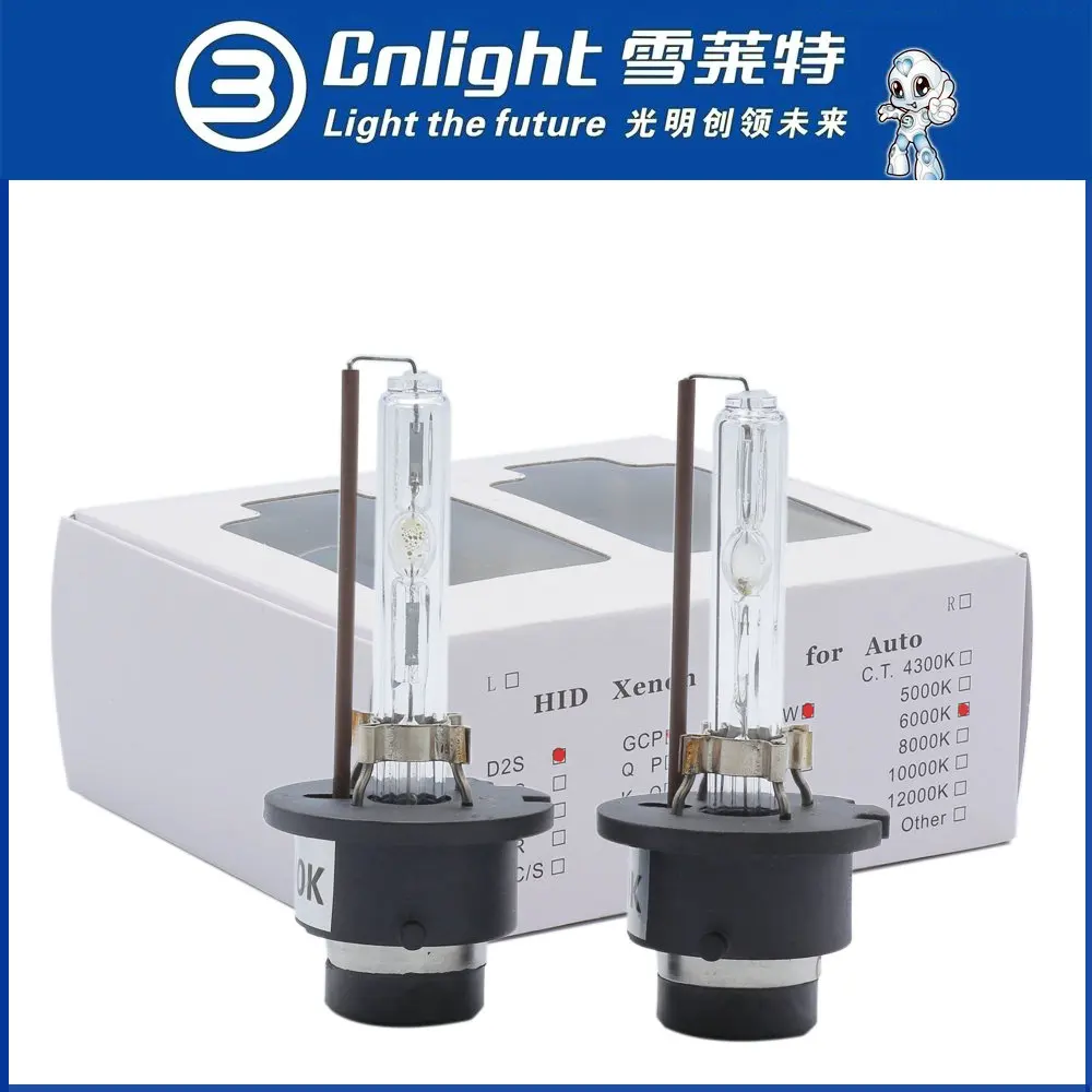 2pcs original Cnlight H7 H1 H11 xenon HID Bulb D2H D2S cnlight hid Projector Bulb for 35W HID Xenon kit HB3 HB4 Car Styling 2