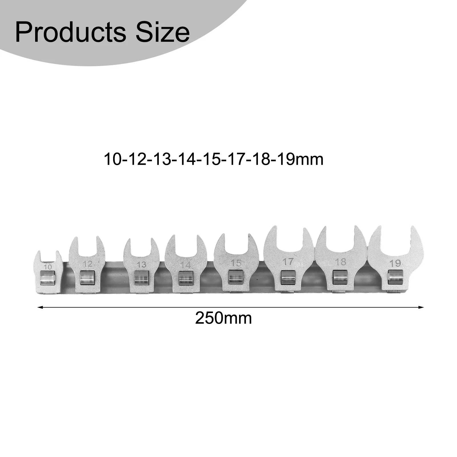 

Excellent Long Term Use Metric Foot Inch Drive Crowfoot Wrench Note Open End Spanner Package Content Product Name
