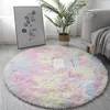 Super Soft Plush Round Rug Mat Fluffy White Carpets For Living Room Home Decor Bedroom Kid Room Decoration Salon Thick Pile Rug 2