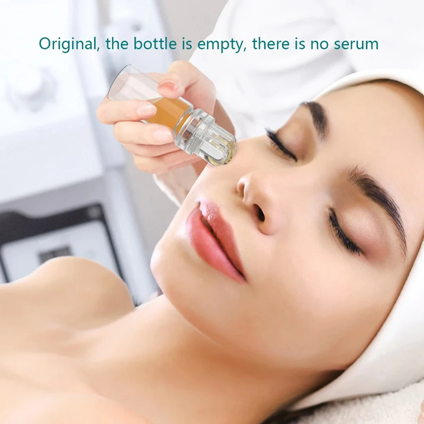 64Pins Roller Titanium Gold Tips Needle Serum Applicator Sterile Disposable Packaged Reusable Bottle No Liquid derma roller