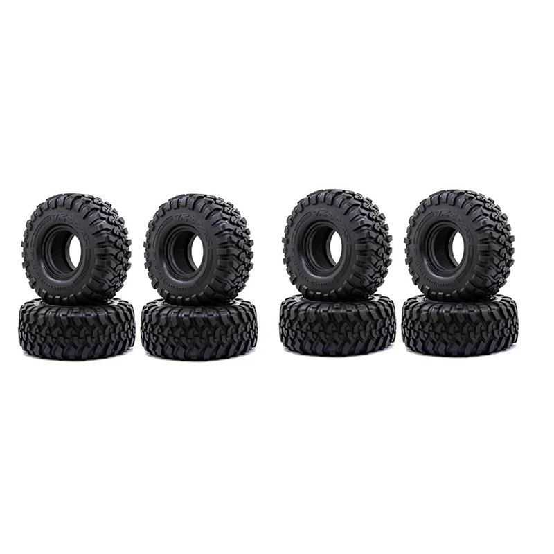 

8PCS 118MM 1.9 Rubber Tires Tyres Wheel For 1/10 RC Crawler Car Axial SCX10 90046 AXI03007 Traxxas TRX4 D90 Tamiya CC01