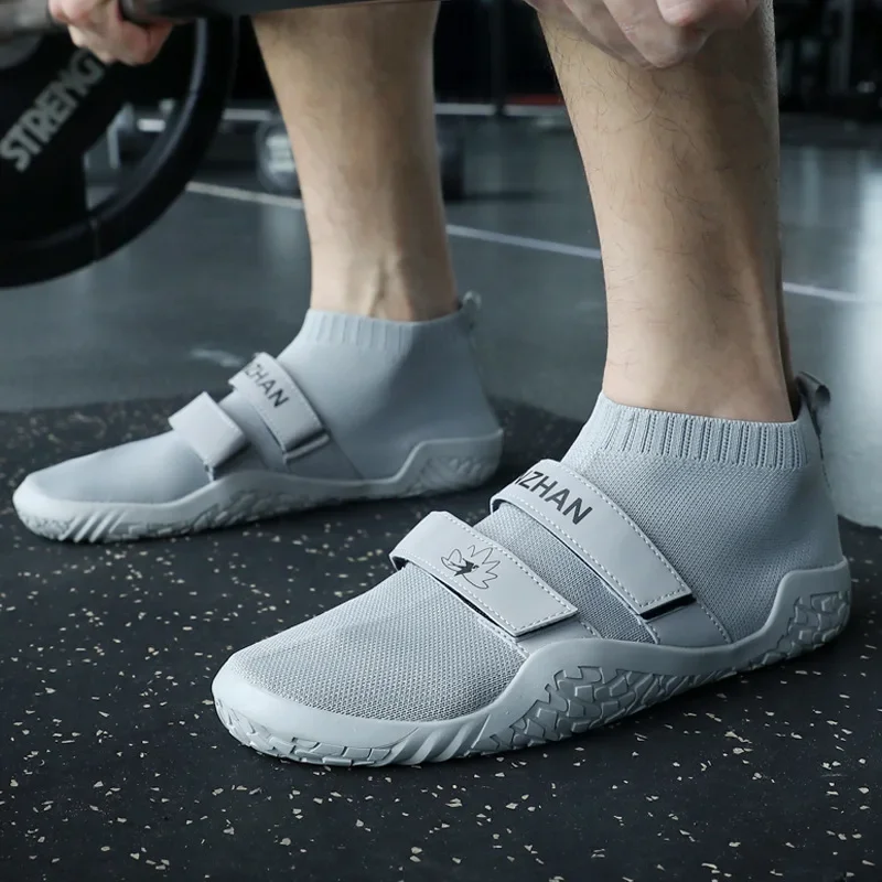 Unisex Powerlifting Deadlift Yoga Gym Beach Sports Shoes Sumo Sole Portable Sneakers Soft Bottom Training Footwear Men Shoes