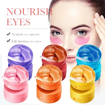 80pcs BIOAQUA Crystal Collagen Eye Mask Anti Dark Circles Anti-Wrinkles Moisturizing Anti-Aging Eye Patches Eyes Skin Care 1