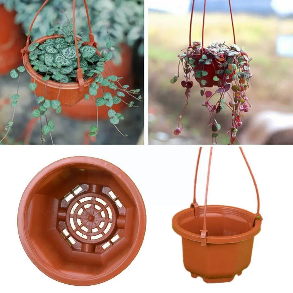 Plastic Flower Basket Outdoor Hanging Pots Garden Pots Planters