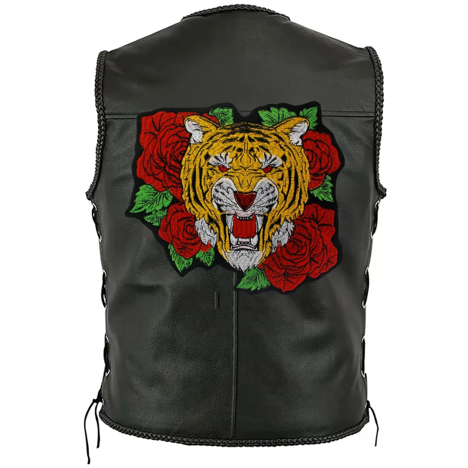 Patch Ricamato Tiger Biker Motorcycle – Ferro Da Stiro – Zaino Giacca – Francia