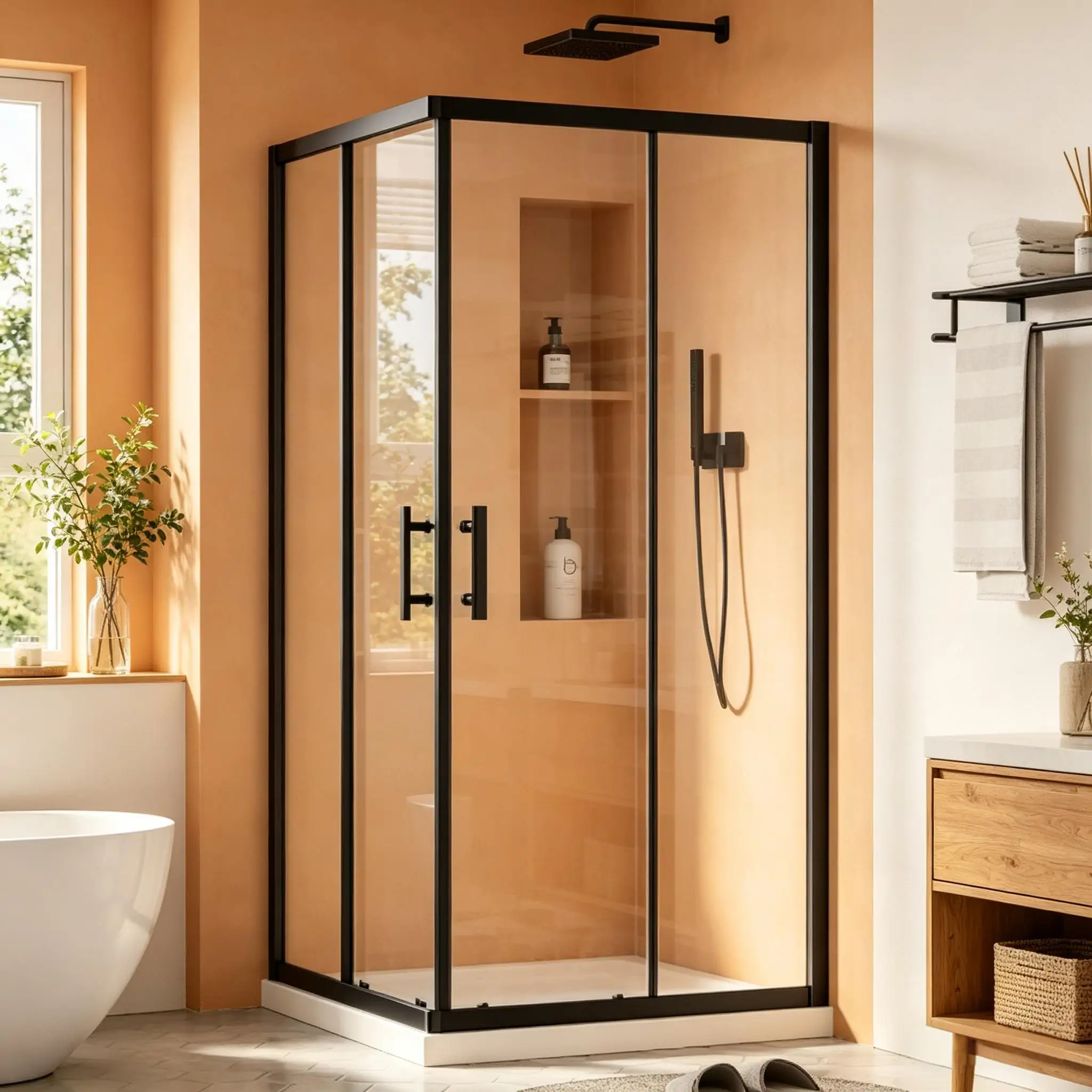 Corner Glass Shower Enclosure 2
