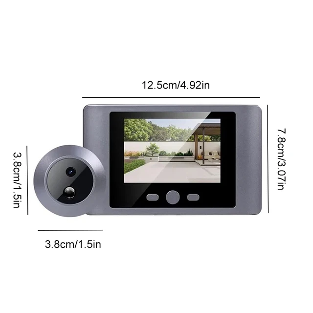 Front Door Peephole Camera PIR Motion Detection Digital Door Viewer IR Night Vision Digital Peephole Eye Viewer 2.8 Inch 2000mAh 4
