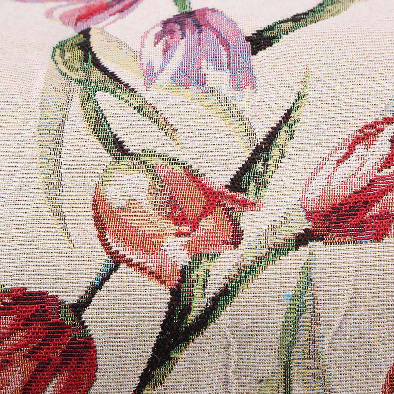 Storage Bag Household Fabric Crafts Knitting Needles Storage Sweater Woven Organizer Bag Rose