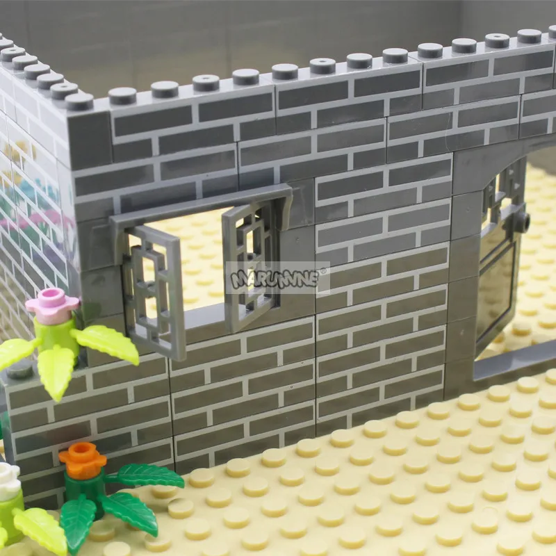 Marumine 30PCS 1x4 Build Brick House Wall Bulk Building Blocks MOC City Street View Parts Accessories Compatible with 15533 3010 4