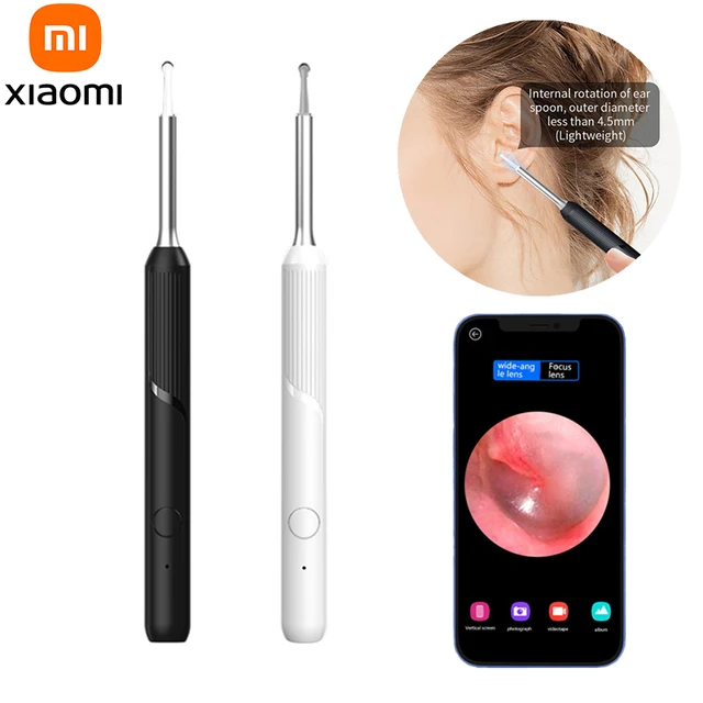 Xiaomi Intelligens Vizuális Fülpálcák Endoszkóp 400W Nagy Pontosságú Füldugó Mini Kamera Otoscope Health Care Fül Tisztító Tiszta Szerszám