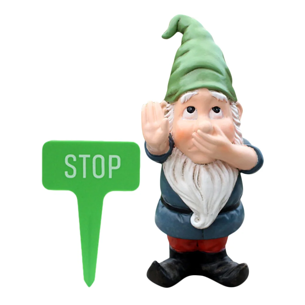 

Dwarf Ornaments Yard Gnomes Outdoor Statues Miniature Funny Decorations for Garden Plastic Decorative Craft