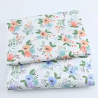 160x50cm Pastoral Flower Twill Cotton Print sewing Fabric Making Bedding Dressing Cloth 3
