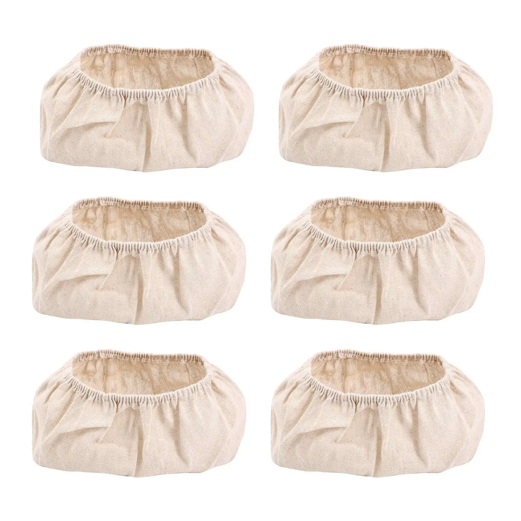 

6 Pcs Oval Shape Bread Proofing Basket Cover Natural Rattan Baking Dough Sourdough Proofing Basket Cloth Liner