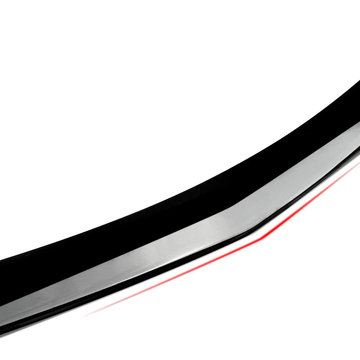 Heckspoilerlippe für Mercedes W212 E250 E350 E400 E500 2010 2011 2012 2013 2014 2015 2016, glänzend schwarze Heck-Kofferraum-Dachspoiler – Detail 12