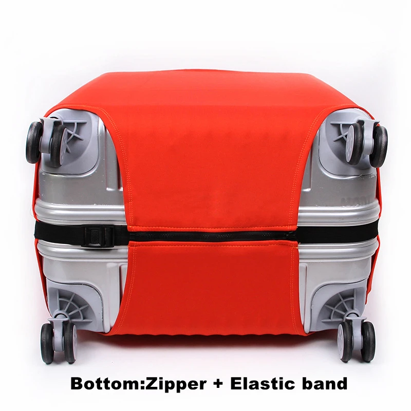 Luggage Cover Thick Elastic Solid Luggage Protective Cover Zipper Suit For 18-32 inch Bag Suitcase Covers Trolley Cover Travel Accessories