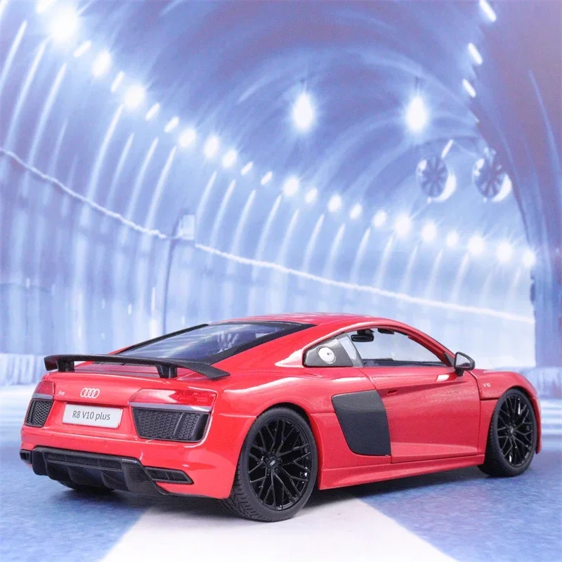 Audi R8 V10 plus Coupé ミニカー レッド 1:24 AUDI R8 V10 Plus Alloy Performance Sports Car Model