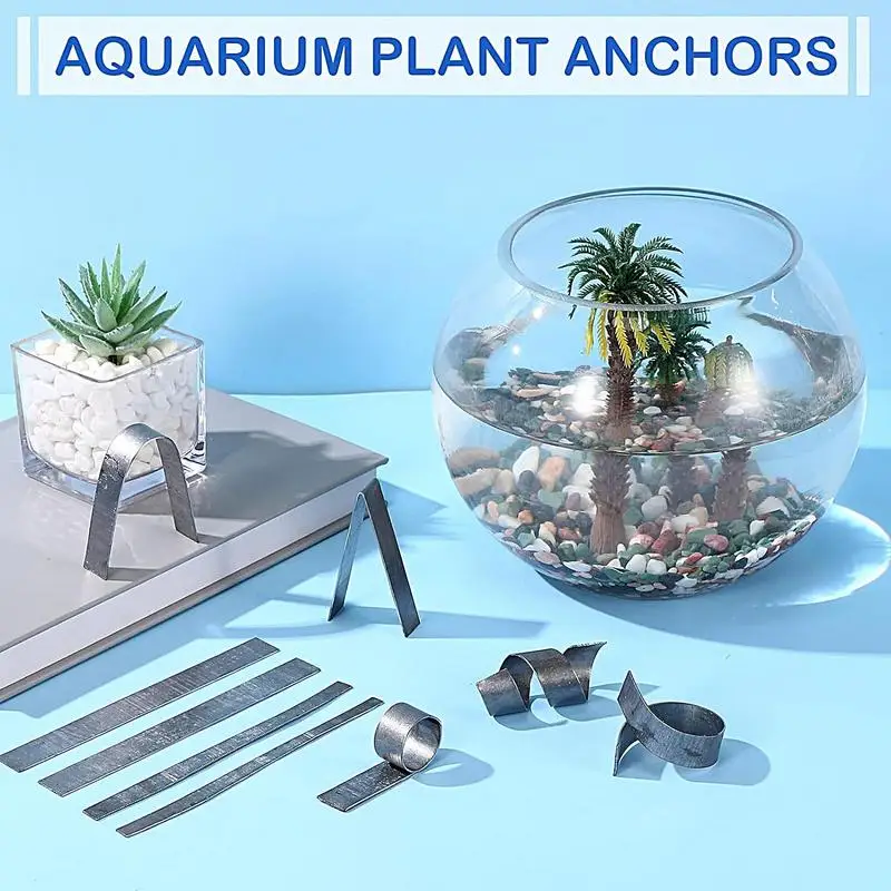Aquarium Plant Weights Foldable Metal Water Plant Weights Anchors Supplies Part Wear-Resistant For Fishing Aquarium Holder