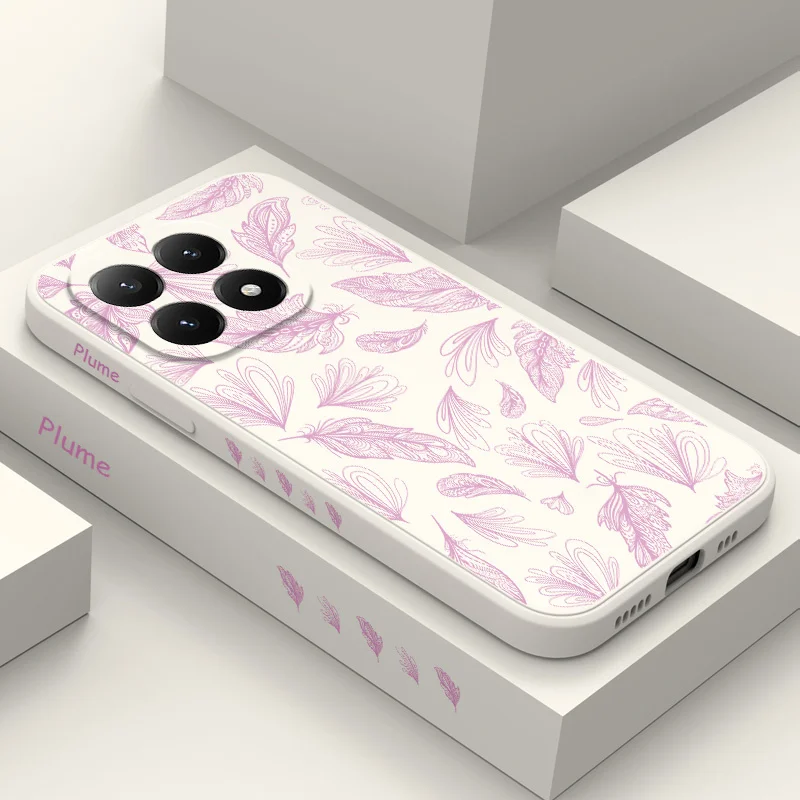 Feathers Flying Silicone Phone Case Cover