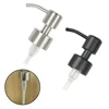Stainless Steel Pump Head Soap Dispenser Pump Lotion Bottle Replacement Soap Pump Jars Press Nozzle 28 Teeth For Most Liquid 6