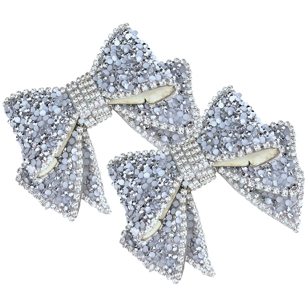 2 Pcs Handmade Resin Diamond Shoe Accessories Decors Wedding Charms for Pumps Rhinestones Jewelry Bowknot Crystals 4