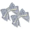 2 Pcs Handmade Resin Diamond Shoe Accessories Decors Wedding Charms for Pumps Rhinestones Jewelry Bowknot Crystals 4