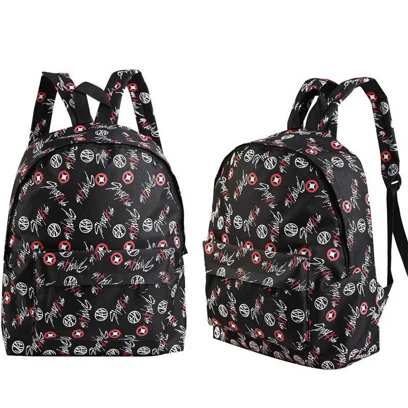

Kpop Stray Kids Men Women Backpack Straykids Canvas Students Bag Boys Girls Travel Laptop Bag 40X31X11cm